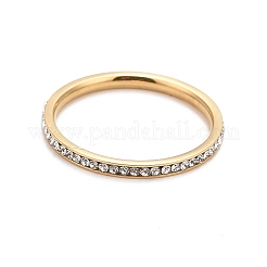 Anneaux en strass en acier inoxydable 304&nbsp;STAS-D178-02G-05