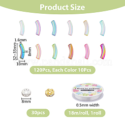 Набор для самостоятельного изготовления браслета из изогнутой трубки&nbsp;DIY-DC0001-89