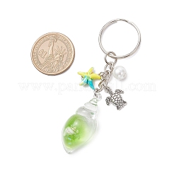 Брелки в форме ракушки из акрила&nbsp;KEYC-JKC01322-02
