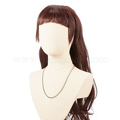 Collana con catene a maglie in acciaio inossidabile 304 anti-ossidazione per uomo e donna&nbsp;NJEW-JN03846-03