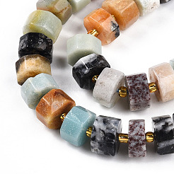 Натуральный цветок амазонитовые бусины пряди G-T140-33