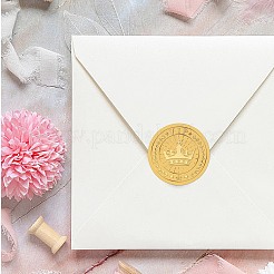 Пластиковые самоклеящиеся наклейки с тиснением из золотой фольги&nbsp;DIY-WH0575-053