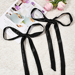 2шт. длинный галстук-бабочка из ленты для женщин&nbsp;AJEW-SP0003-50A