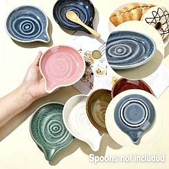 Poggiautensili rotondo in ceramica&nbsp;PR-FZCA307-06