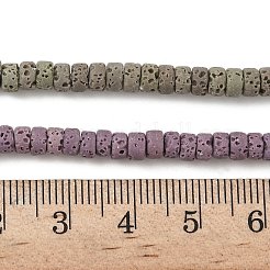 Нити бусин из искусственного камня лавы ручной работы PORC-P032-02M