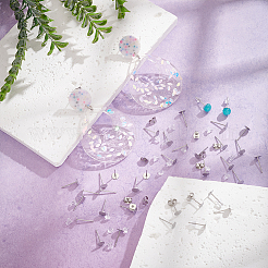 Фурнитура для сережек из нержавеющей стали 304&nbsp;STAS-UN0059-20C