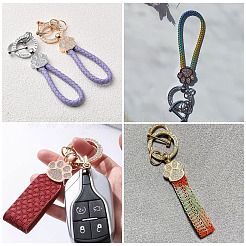 1 porte-clés à ressort en alliage de strass à faire soi-même&nbsp;FIND-TA0008-54A-G
