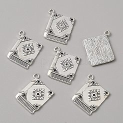 50pcs supports de strass pendentif en alliage de style tibétain&nbsp;TIBEP-WH0004-12