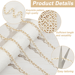 Bordure en dentelle polyester métallisée bicolore&nbsp;OCOR-PH0001-92B