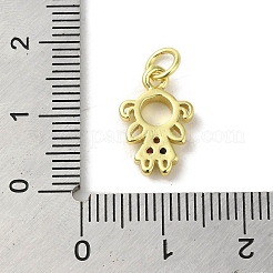 Латунные микро проложить кубического циркония подвески&nbsp;KK-M283-18B-02