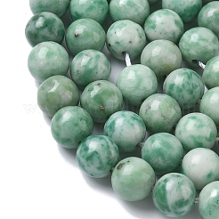 Натуральные зеленые пятна яшмовых нитей&nbsp;G-L651-A01-8mm