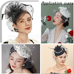 4шт 2 цвета имитация пеньковой шляпы эмбрион DIY-GF0009-73