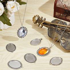 10 шт. 10 стиля подвески из сплава в тибетском стиле с кабошонами FIND-SP0002-50