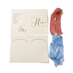 Бумажная свадебная открытка с клятвами AJEW-WH0258-902B