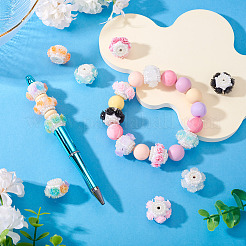 7шт 7-х цветная полимерная глина с бусинами под жемчуг CLAY-TA0001-78