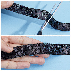 Ruban à paillettes en polyester de 10 mètre&nbsp;OCOR-CY0004-70B