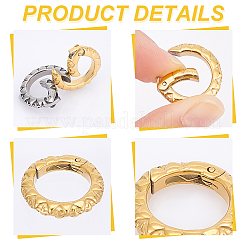 Anillos de resorte de acero inoxidable 304 con recubrimiento iónico (IP) de 2 colores&nbsp;STAS-UN0051-75