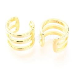 925 серьги-манжеты из стерлингового серебра EJEW-H124-12G