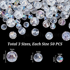 150 шт. 3 стиля гальванических стеклянных бусин EGLA-GA0001-41