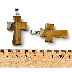 Pendentifs en œil de tigre naturel&nbsp;GG-K002-11N