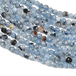 Brins de perles d'aigue-marine bleu diable naturel&nbsp;GG-CBAF158-D01-04