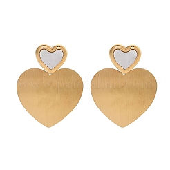 Серьги-гвоздики из нержавеющей стали 304 для женщин EJEW-F352-02G