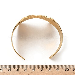 Браслеты-манжеты из нержавеющей стали 304 для женщин&nbsp;BJEW-G750-01G