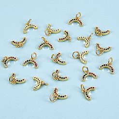 20шт латунные микро проложить красочные кубические циркониевые подвески&nbsp;KK-SZ0004-71