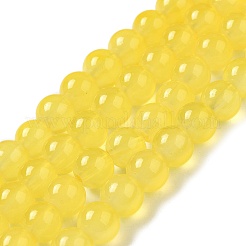 Выпечки окрашены имитация нефрита стекловолокна круглый шарик&nbsp;X1-DGLA-Q021-8mm-24