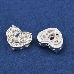 Многожильные звенья из латуни с паве из кубического циркония ZIRC-F145-08S-01