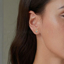 925 серьги-гвоздики из стерлингового серебра в форме тыквы FS9335