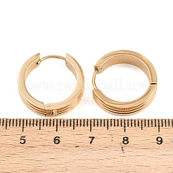 Серьги-кольца из нержавеющей стали 304 с текстурой&nbsp;EJEW-L307-07G