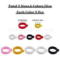 60шт. 12 стильных силиконовых подвески SIL-GF0001-25