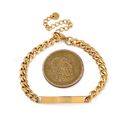 304 нержавеющая сталь панцирные цепи звенья идентификатор браслеты BJEW-K265-03G