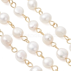 Цепочки из натурального культивированного пресноводного жемчуга&nbsp;AJEW-JB01585-02