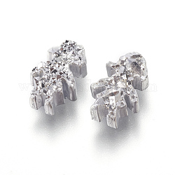 Perles de résine imitation druzy gemstone, fille, couleur d'argent, 11.2x7x3.5mm, Trou: 1.2mm