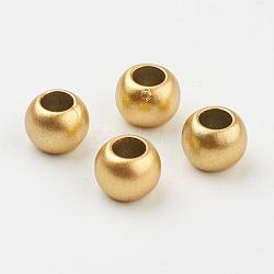 Ccb perline di plastica, rondelle, oro antico, 10x8mm, Foro: 5 mm