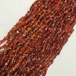 Millefiori perle di vetro fili, pezzo, rosso scuro, 2~7x3~7mm, Foro: 0.2 mm, 34.13 pollice