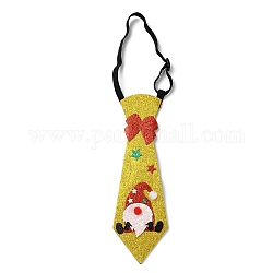 Рождественский галстук из нетканого материала, для мальчика, с резинкой, гном, внутренний диаметр: 77~137 мм