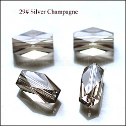 Abalorios de cristal austriaco de imitación, aaa grado, facetados, columna, burlywood, 8x5.5mm, agujero: 0.7~0.9 mm