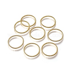Legierung Verknüpfung rings, Bleifrei und cadmium frei, golden, ca. 26 mm Durchmesser, 2 mm dick, Bohrung: 22 mm