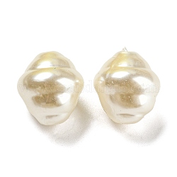 Perla imitazione perla in plastica ABS, bicono, beige, 18x16mm, Foro: 1.8 mm, circa 245pcs/500g