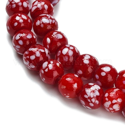 Бусы лэмпворк ручной работы&nbsp;LAMP-H071-01A-04-1