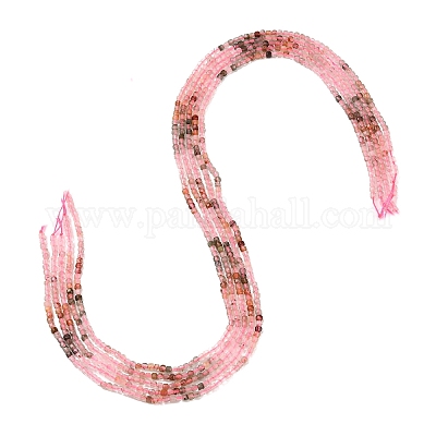 Нити бусин из натурального рутилированного кварца G-L634-D05-2.5x2.5mm-1