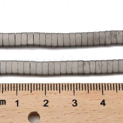 Гальванические нити матовых немагнитных синтетических гематитовых бусин G-G089-A01-09-1