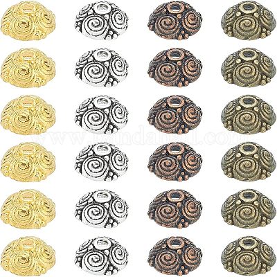 Тибетском стиле сплав шарик крышки PALLOY-FH0001-59-RS-1