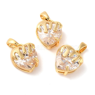 Латунные микро проложить кубического циркония подвески KK-M243-18G-1