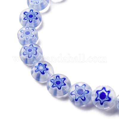 Ручной работы millefiori стеклянные бусины нитки LAMP-G164-12I-1