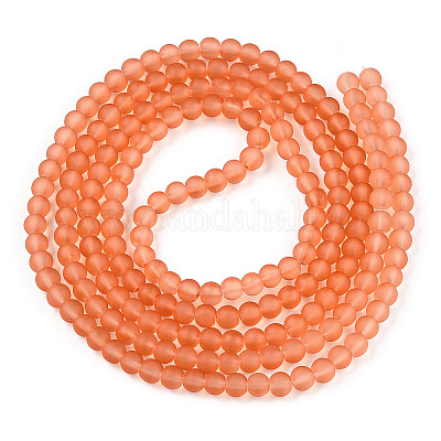 Прозрачные стеклянные бусины GLAA-S031-4mm-33-1-1