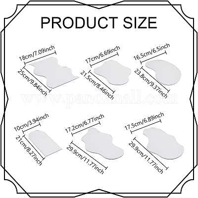 6 шт. Акриловое зеркало 6 стилей AJEW-GO0002-06-1